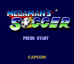 Mega Man Soccer Title Screen